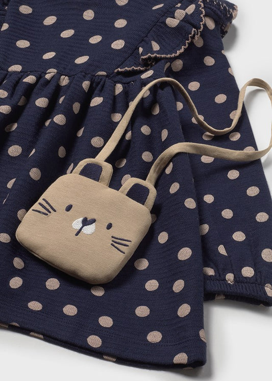 Vestido estampado con bolso 2920