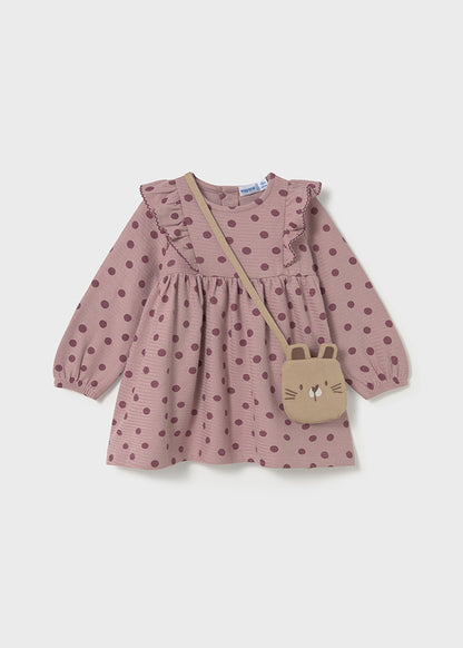 Vestido estampado con bolso 2920