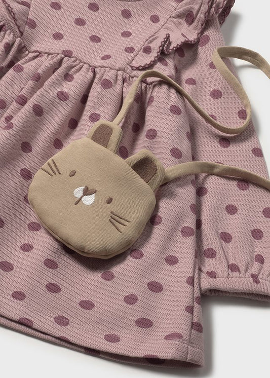 Vestido estampado con bolso 2920