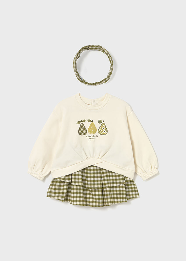 Conj. falda con diadema 2924