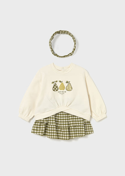 Conj. falda con diadema 2924