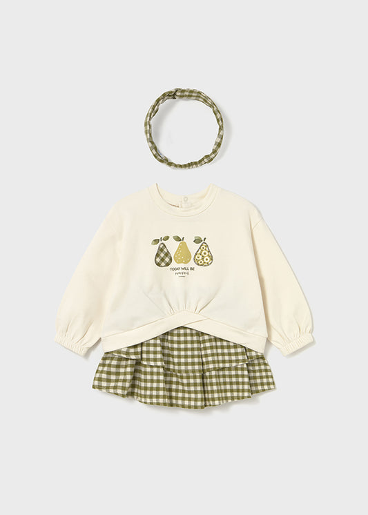 Conj. falda con diadema 2924