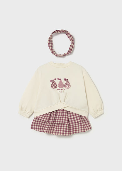 Conj. falda con diadema 2924