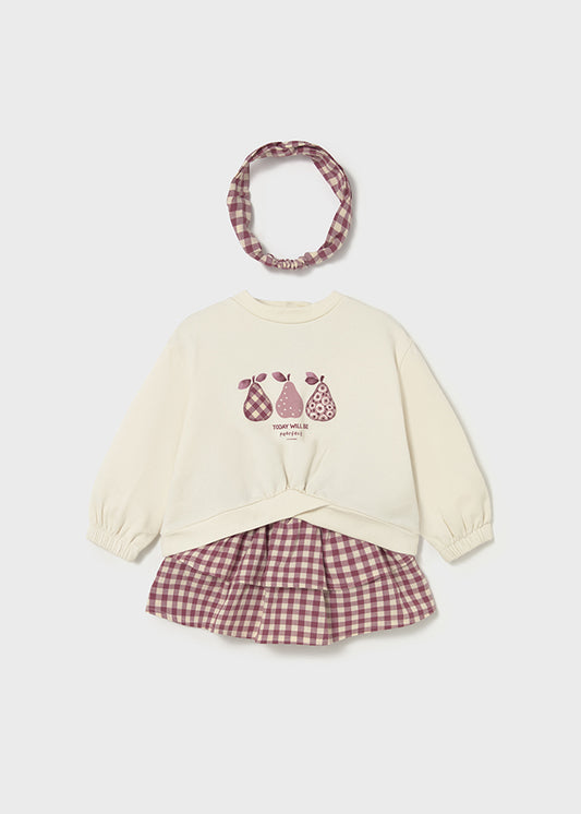 Conj. falda con diadema 2924