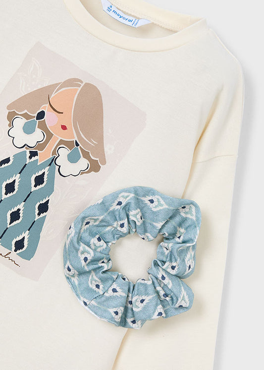 Camiseta m/l scrunchy 4006