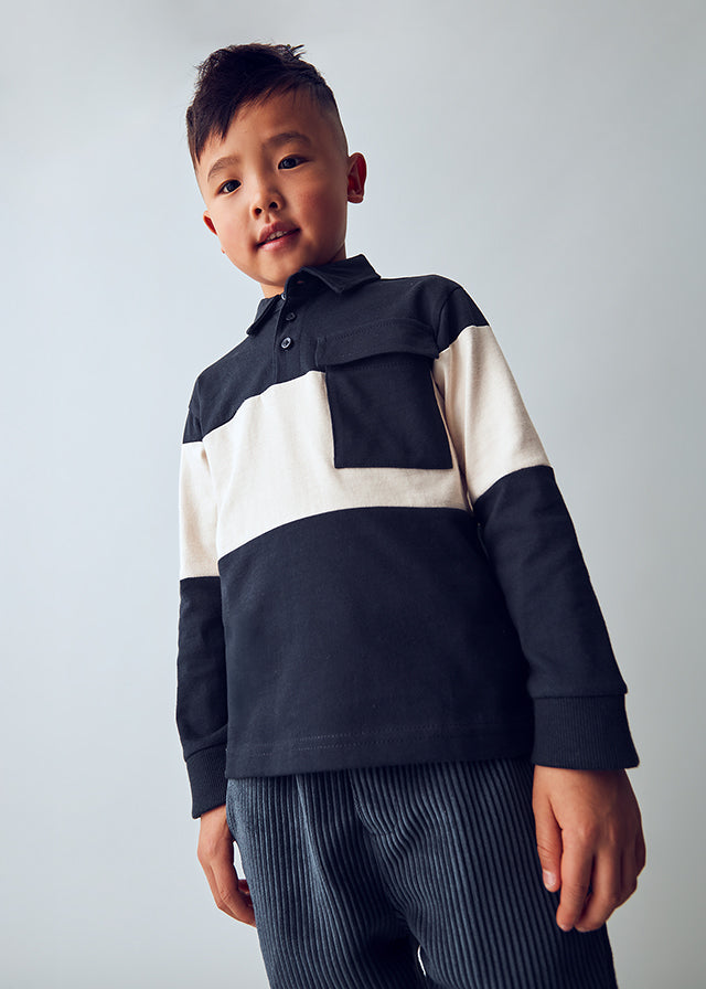 Polo m/l color block 4121