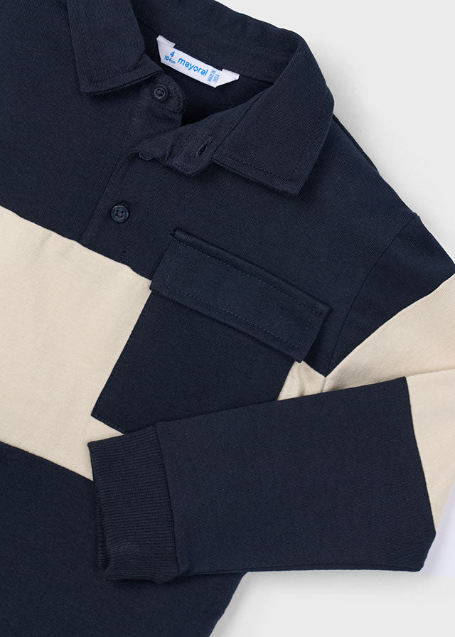 Polo m/l color block 4121