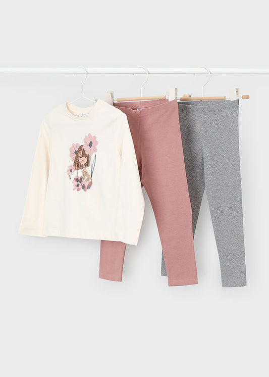 Conj. leggings 2 pantalones 4724