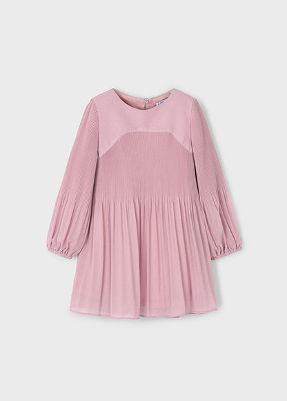 Vestido gasa plisada 4922