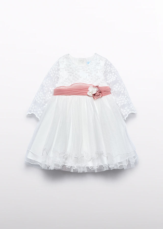 Vestido tul fajin contraste Mayoral 5502