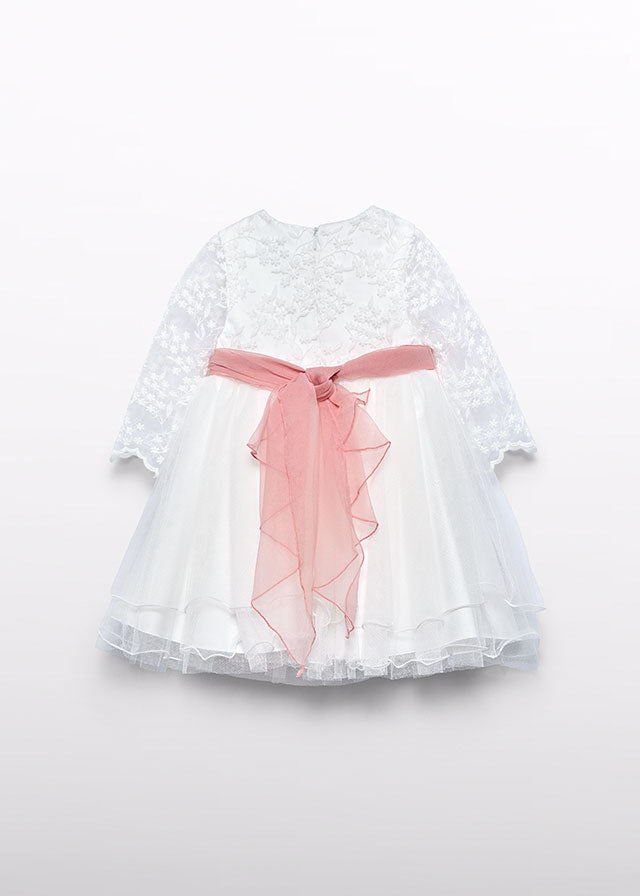 Vestido tul fajin contraste Mayoral 5502