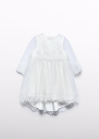 Vestido tul bordado 5503