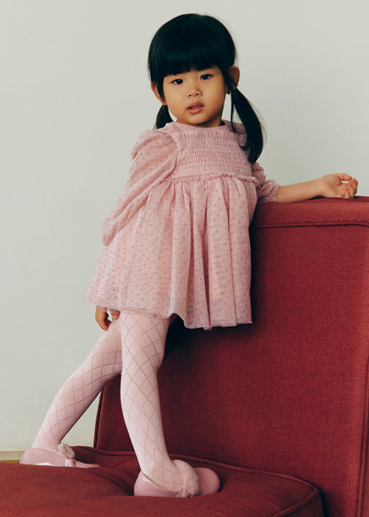 Vestido tul glitter	5506