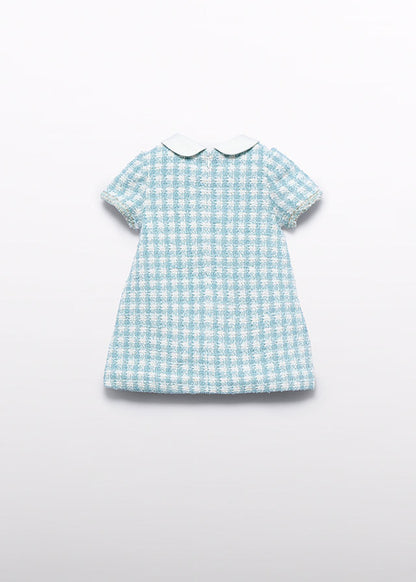 Vestido cuadros lurex 5511