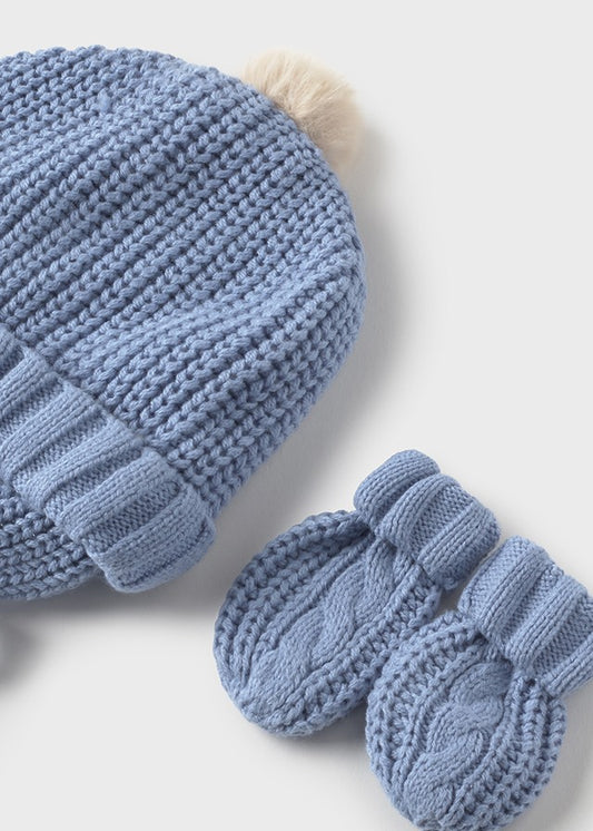 Conj. gorro manoplas tricot	9929