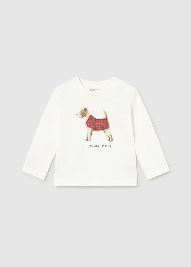 Camiseta m/l aplique play 2019 Mayoral