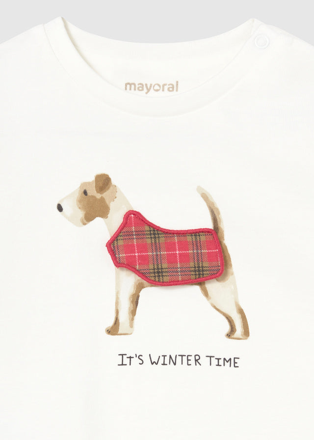 Camiseta m/l aplique play 2019 Mayoral