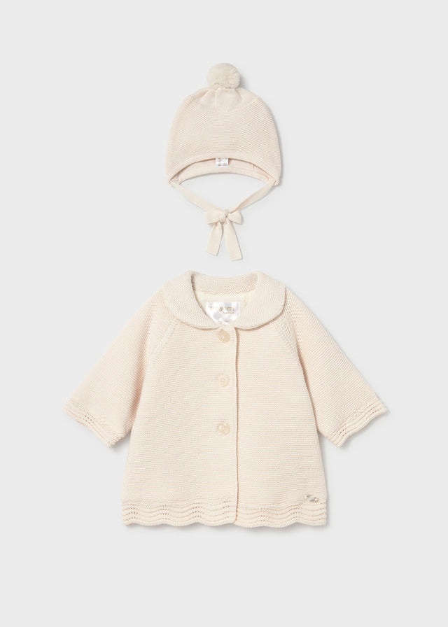 Abrigo tricot con gorro 2403 Mayoral