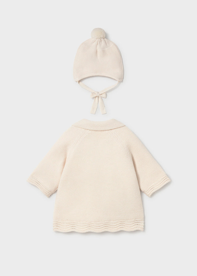 Abrigo tricot con gorro 2403 Mayoral