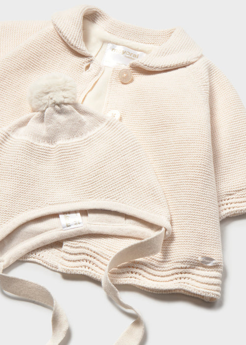 Abrigo tricot con gorro 2403 Mayoral