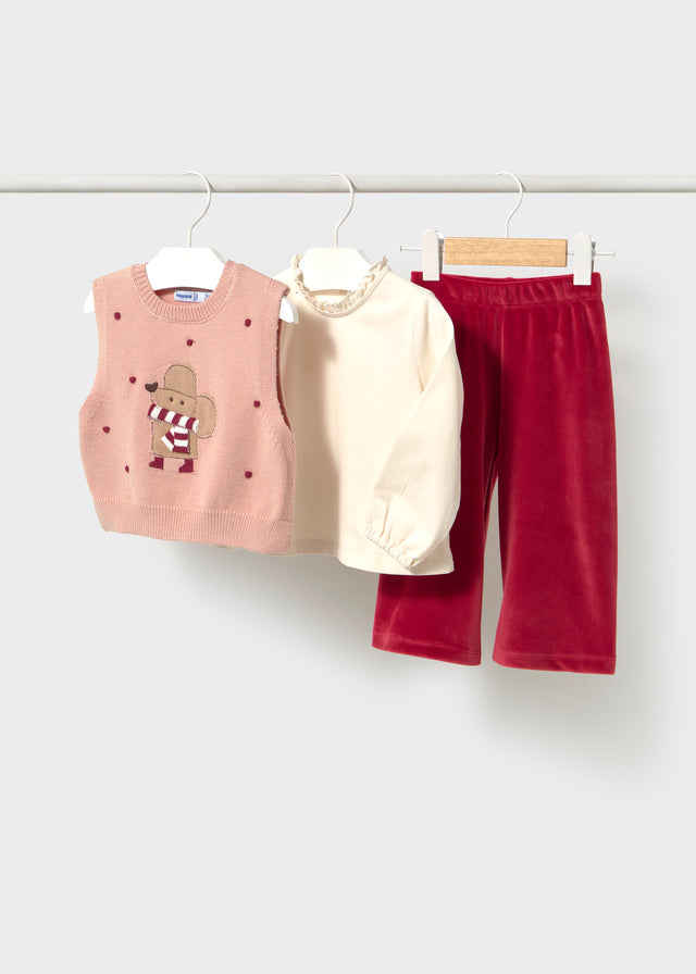 Conj. pantalon chaleco tricot 2559 Mayoral
