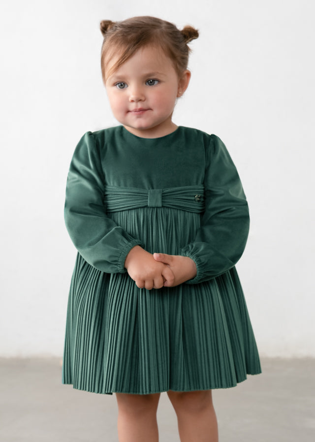 Vestido terciopelo plisado 2902 Mayoral