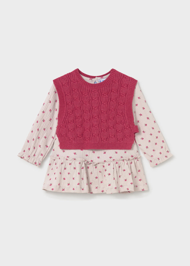 Vestido con chaleco tricot 2943 Mayoral