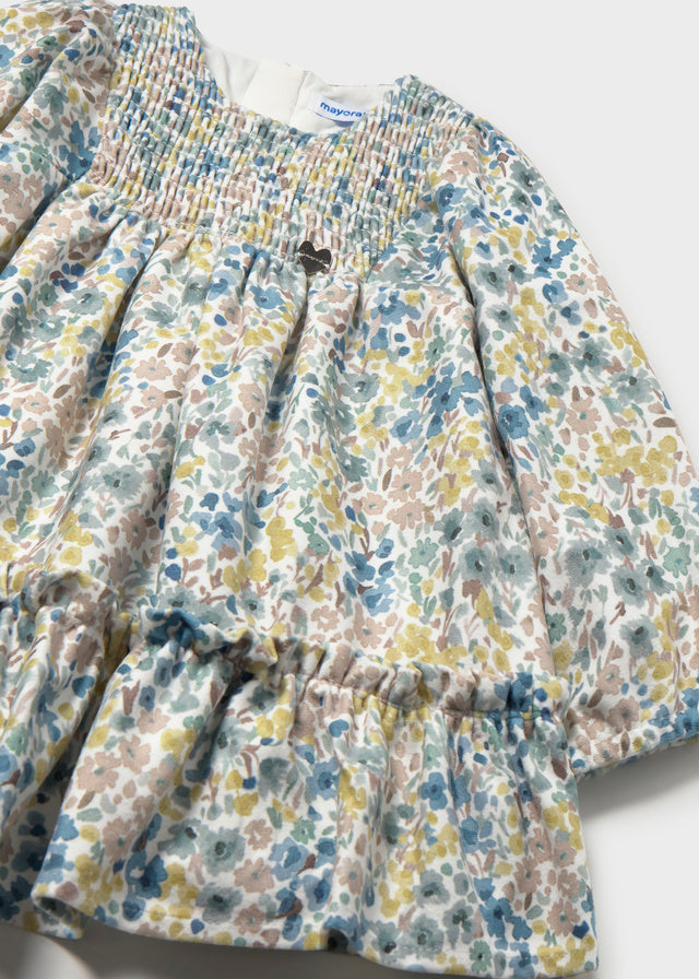Vestido terciopelo estampado 2946 Mayoral