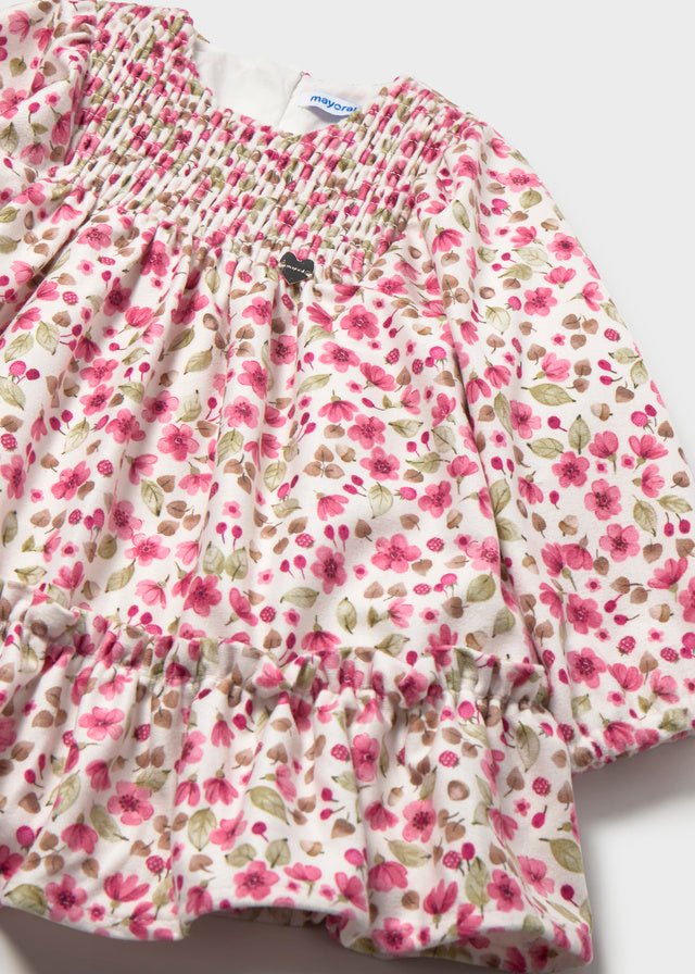 Vestido terciopelo estampado 2946 Mayoral