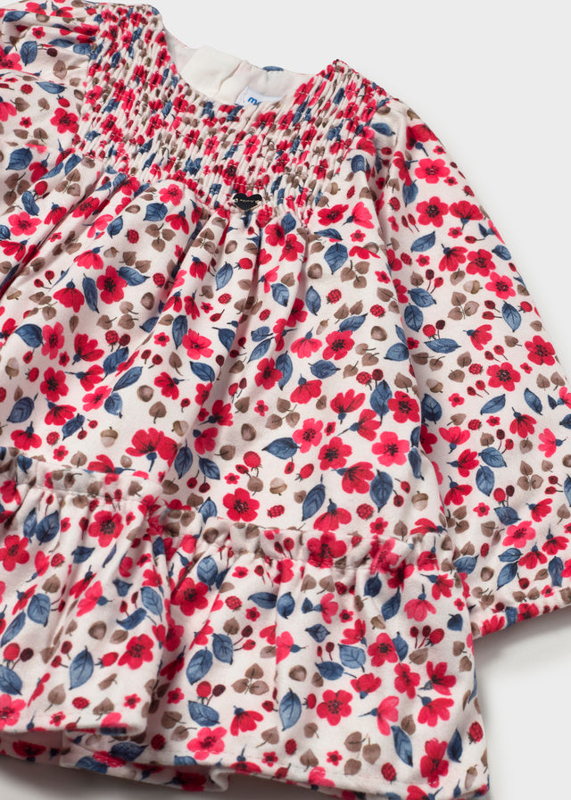 Vestido terciopelo estampado 2946 Mayoral