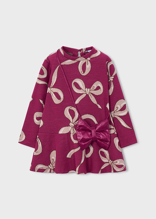 Vestido punto jacquard bolso 4912-2 Mayoral