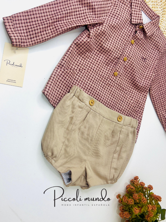 Conjunto Bebé Pantalón Corto