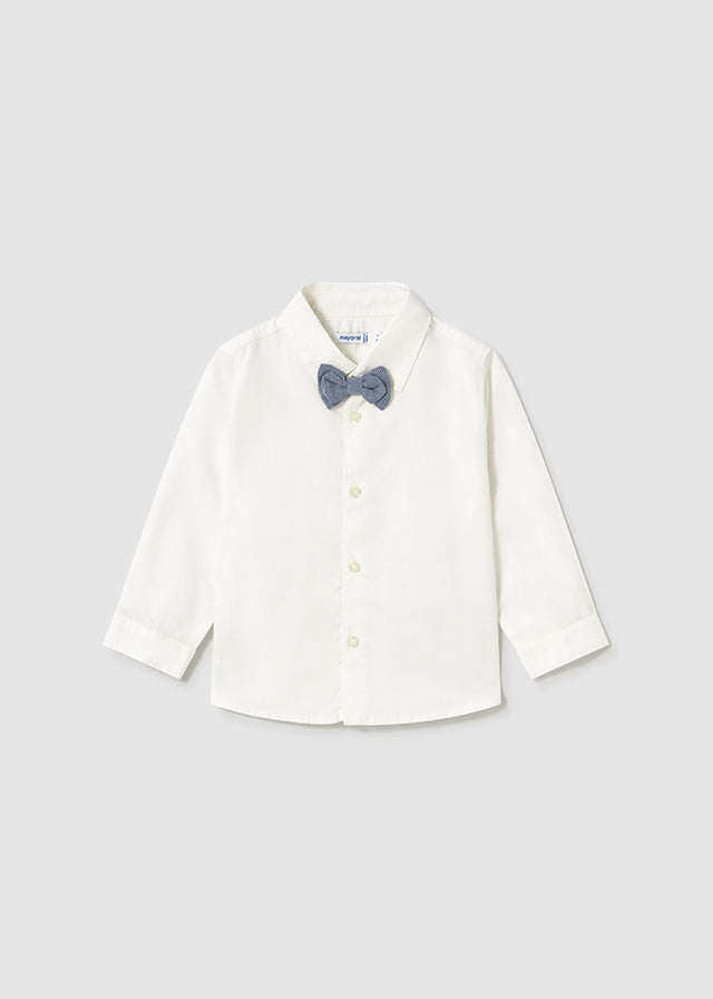 Camisa m/l Vestir Pajarita