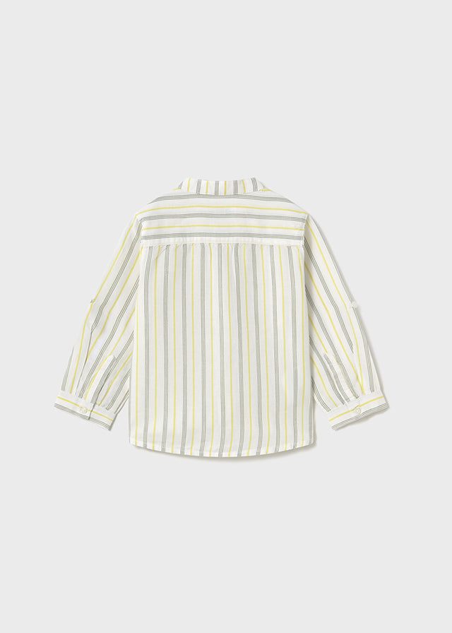 Camisa m/l Lino Cuello Mao