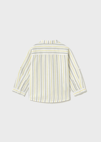 Camisa m/l Lino Cuello Mao
