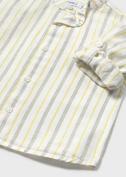 Camisa m/l Lino Cuello Mao