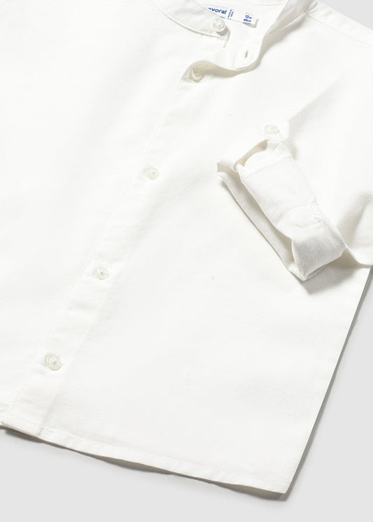 Camisa m/l Lino Cuello Mao