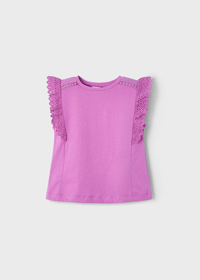 Camiseta m/c crochet mayoral 3010