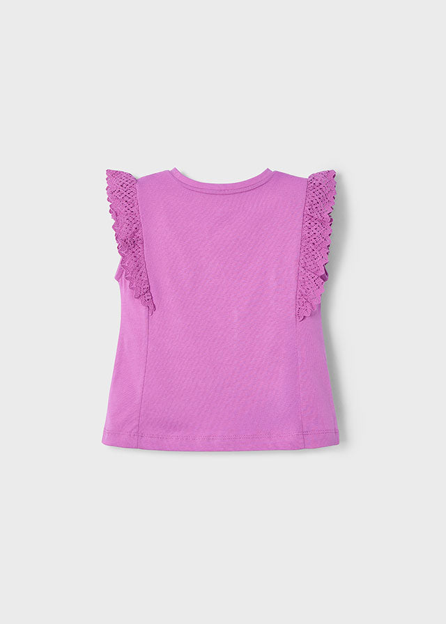 Camiseta m/c crochet mayoral 3010
