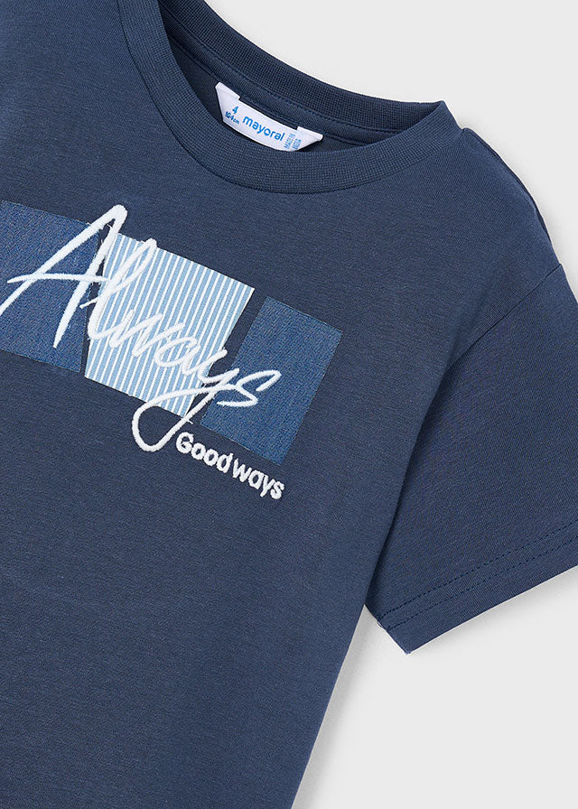 Camiseta m/c Apliques mayoral