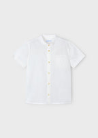 Camisa m/c Cuello Mao Lino mayoral