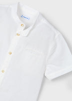 Camisa m/c Cuello Mao Lino mayoral