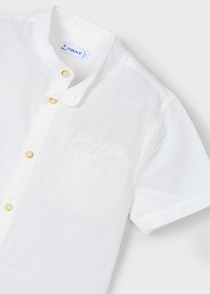 Camisa m/c Cuello Mao Lino