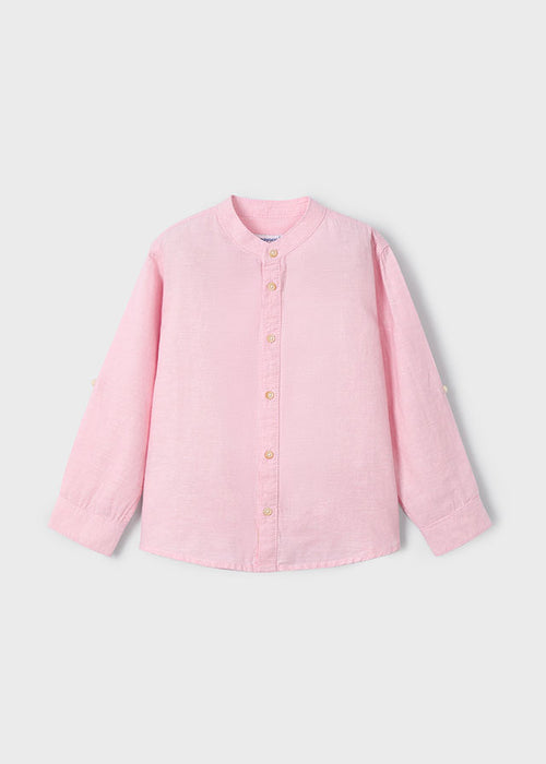Camisa m/l Cuello Mao Lino mayoral