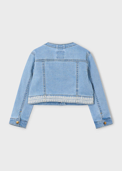 Cazadora Denim Guipur