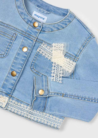 Cazadora Denim Guipur