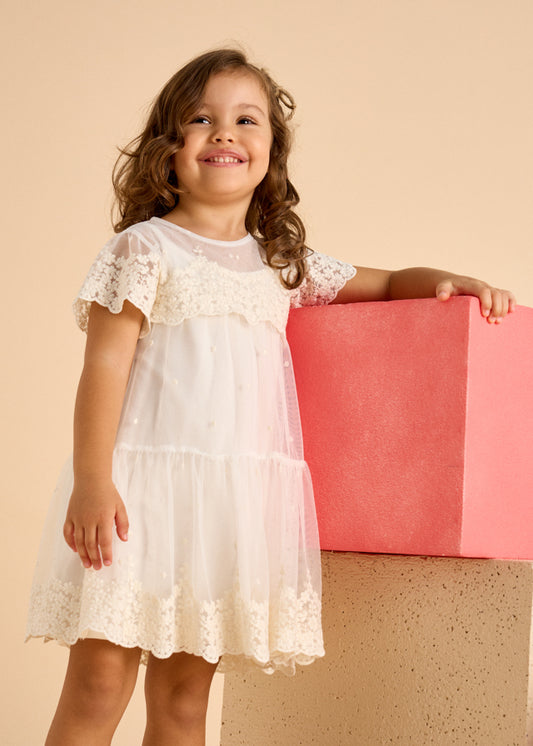 Vestido Tul Bordado