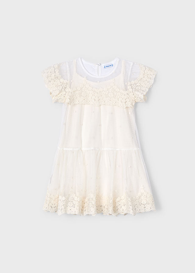 Vestido Tul Bordado