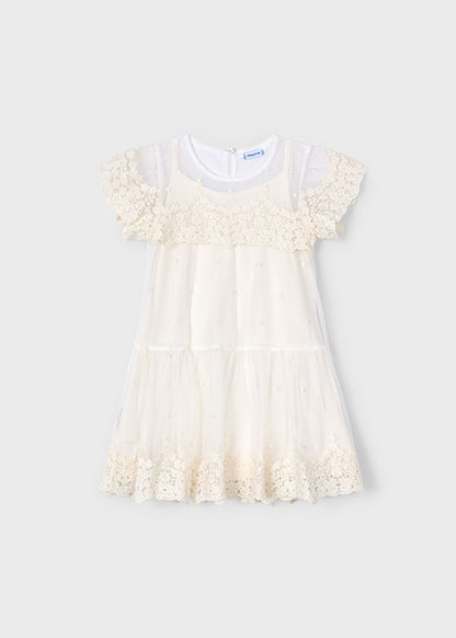 Vestido Tul Bordado