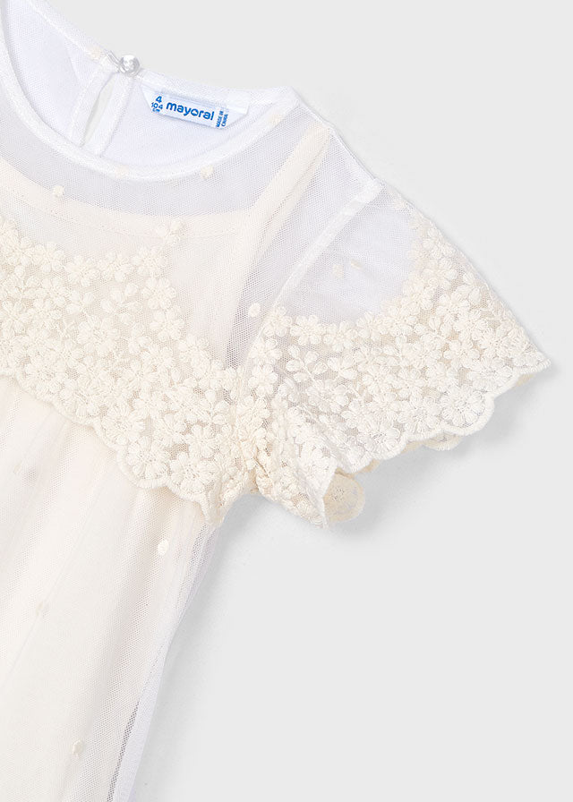 Vestido Tul Bordado